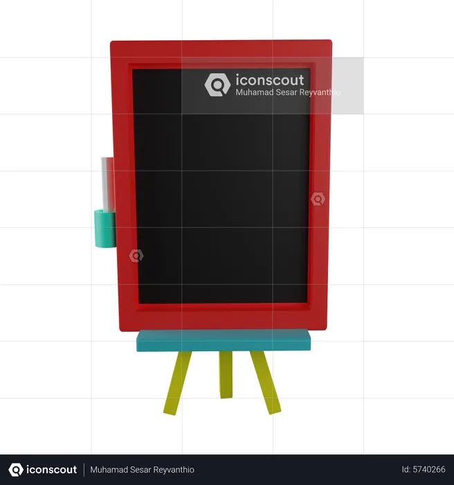 Blackboard  3D Icon