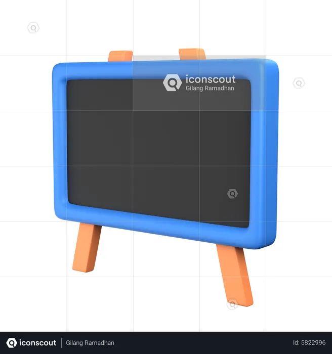 Blackboard  3D Icon