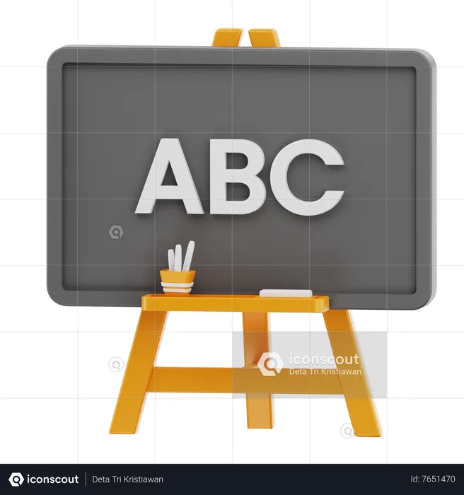 Blackboard  3D Icon