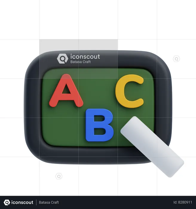 Blackboard  3D Icon