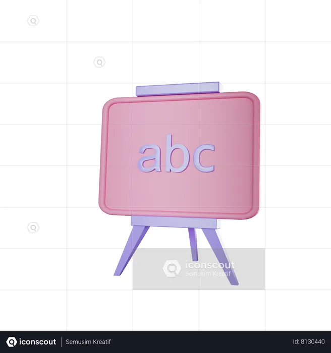 Blackboard  3D Icon