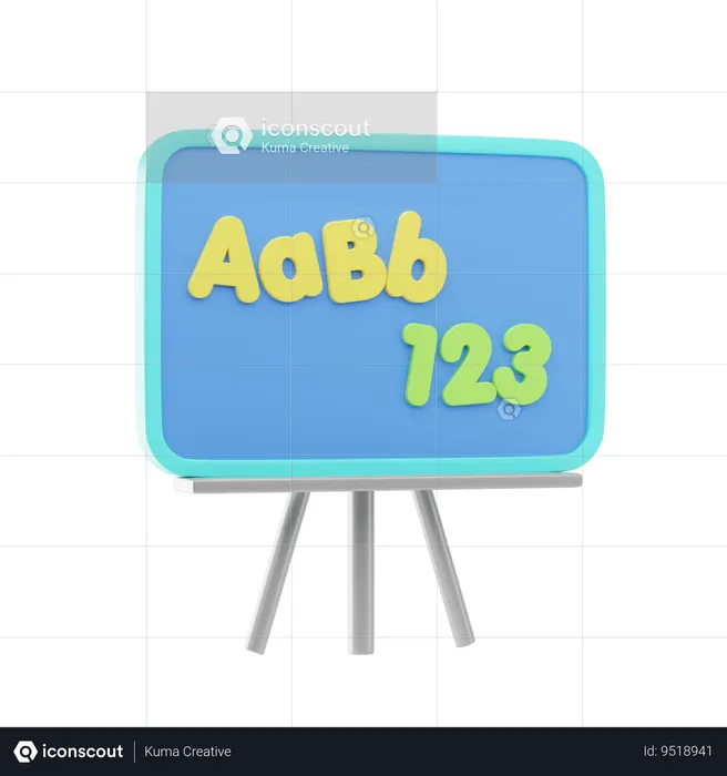 Blackboard  3D Icon