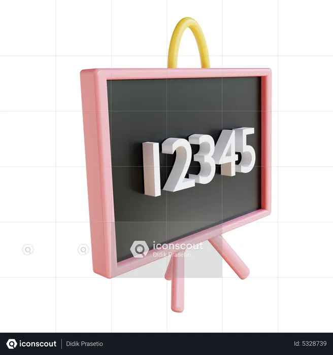 Blackboard  3D Icon