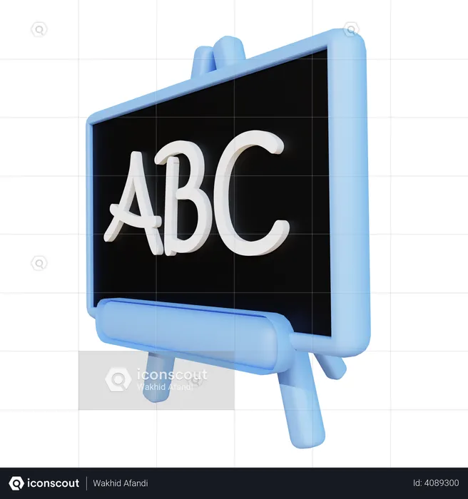 Blackboard  3D Illustration