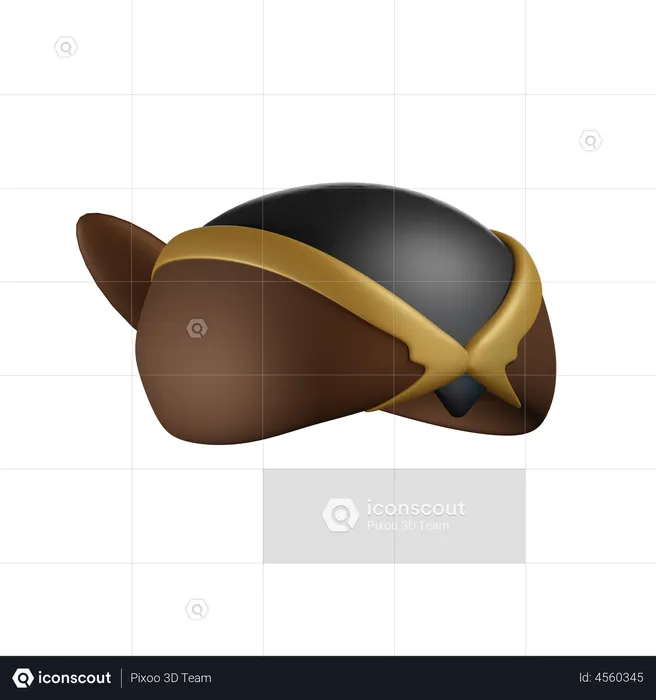 Blangkon Hat  3D Illustration