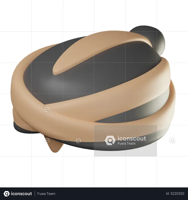 Blangkon Hat  3D Icon