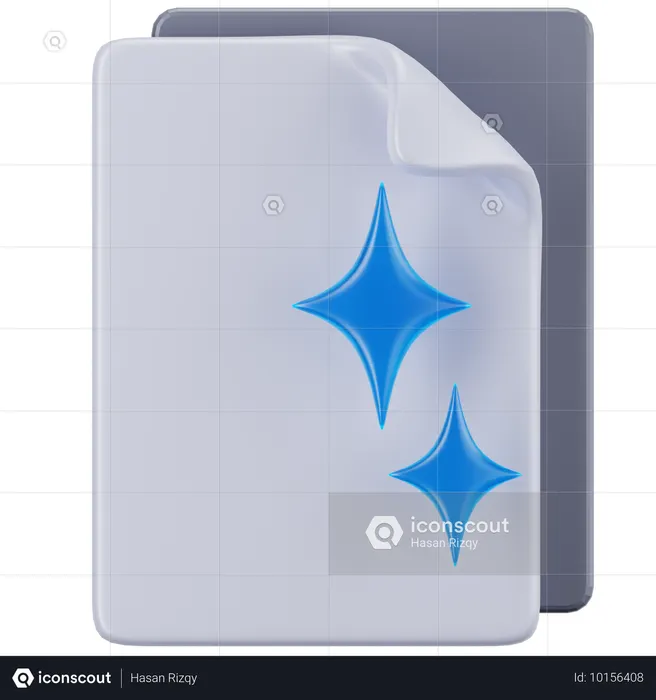 Blank Document  3D Icon