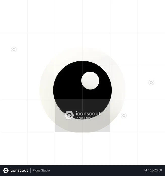 Blank Stare Weird  3D Icon