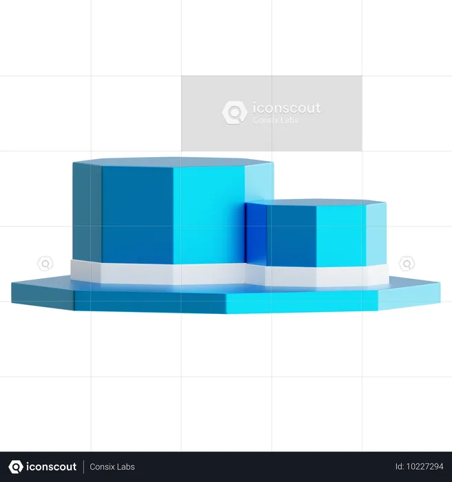 Blau  3D Icon