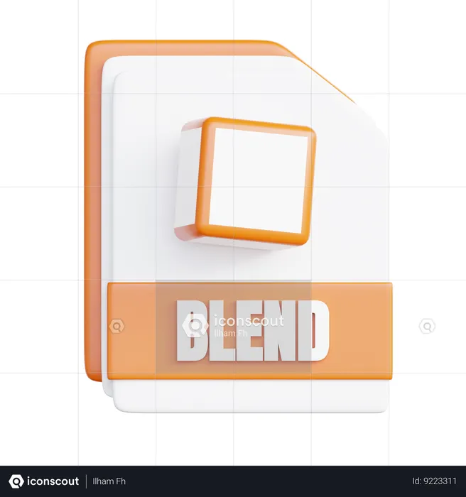 Blend File  3D Icon