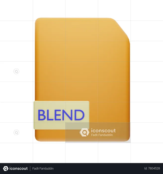 Blend File  3D Icon