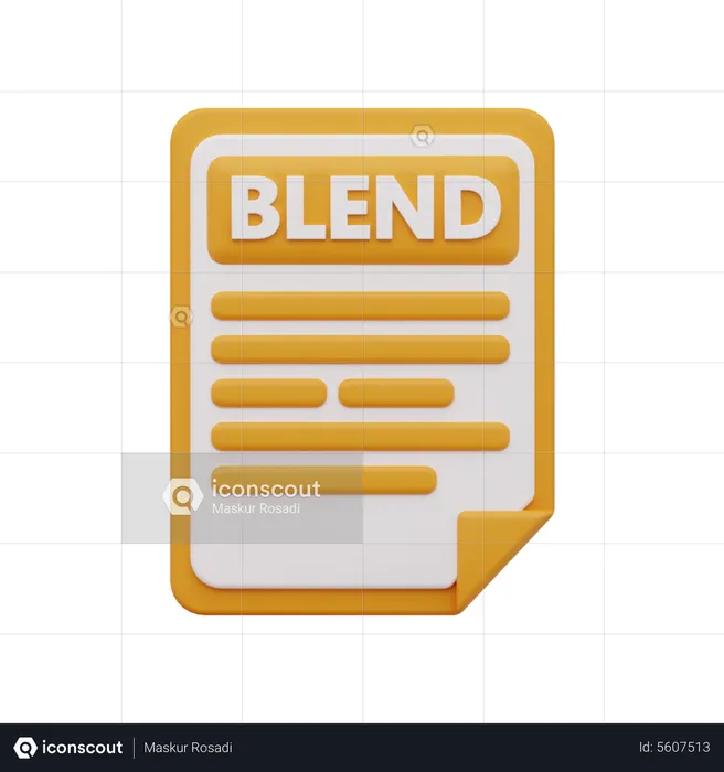 Blend file  3D Icon