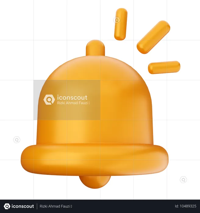 알림 벨 깜박임  3D Icon