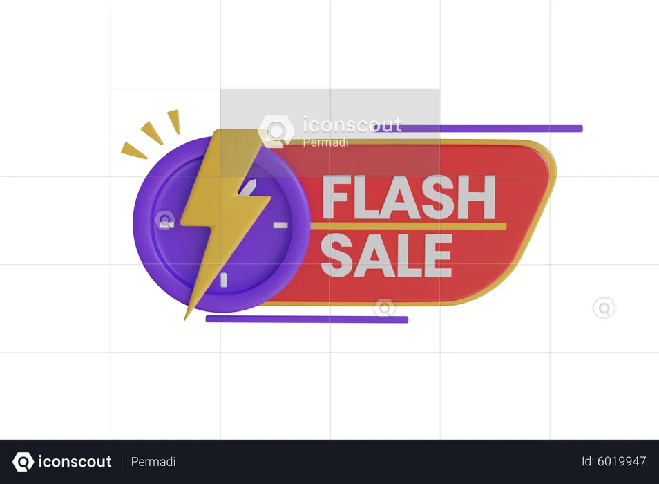 Blitzangebot  3D Icon