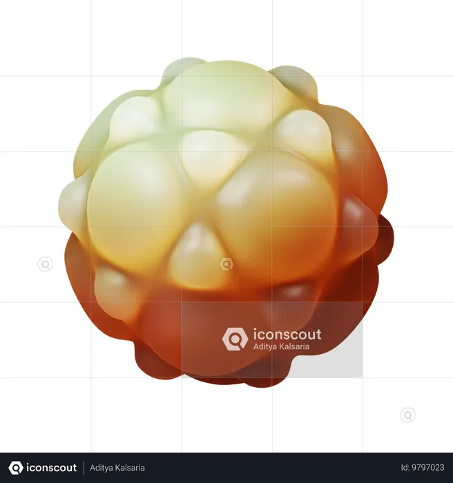 Goutte organique  3D Icon