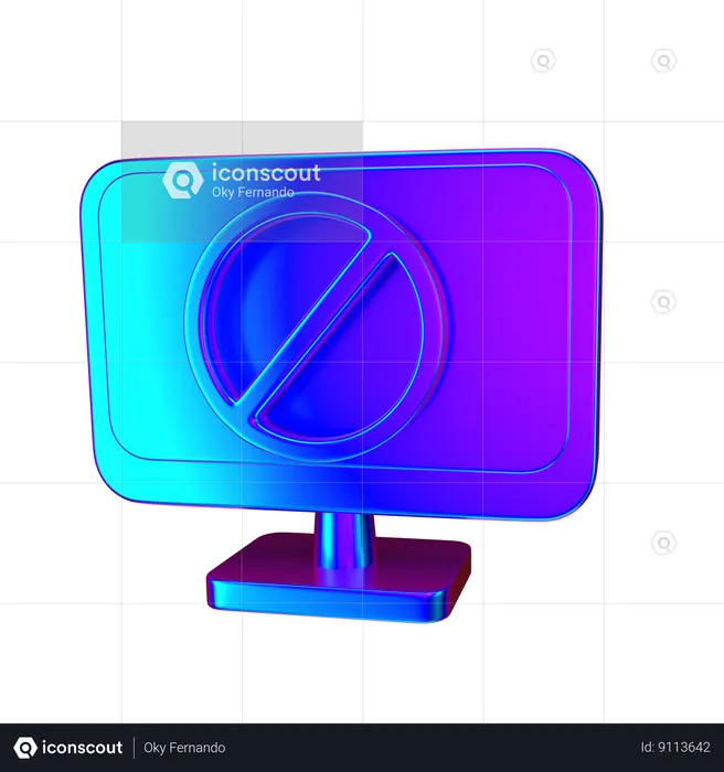 Block Display  3D Icon
