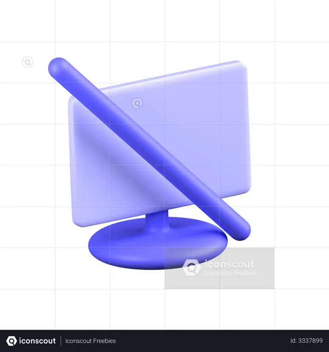 Block Display  3D Illustration