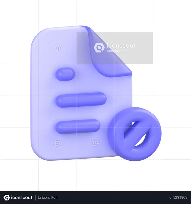 Block File  3D Icon