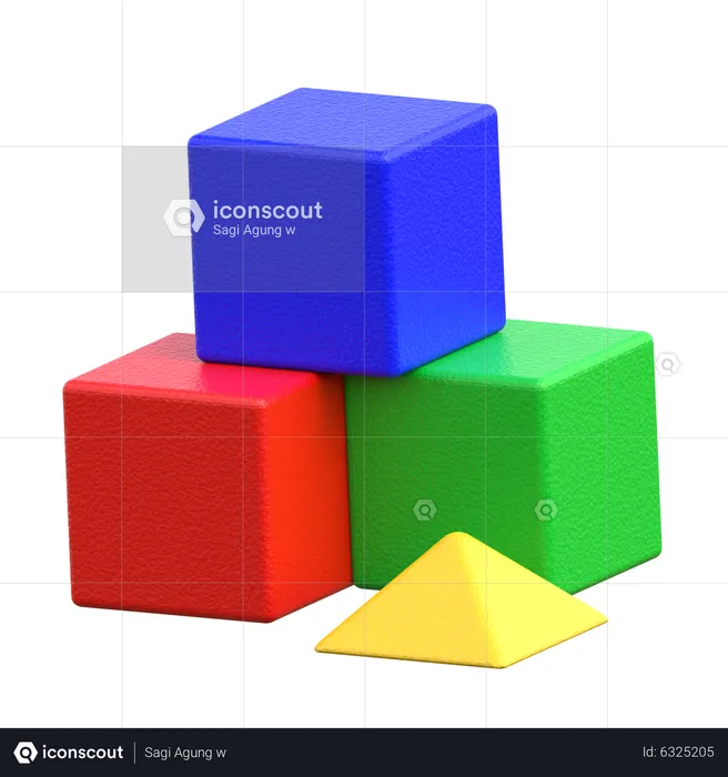 Block kinder  3D Icon