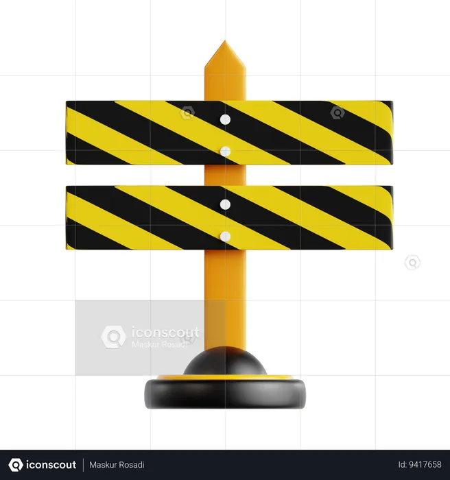 Block Road  3D Icon