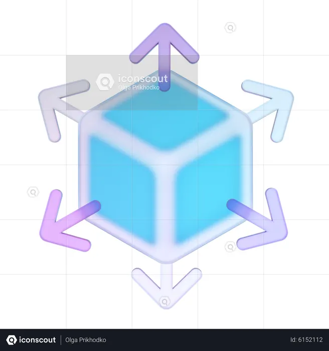 Block Scale  3D Icon
