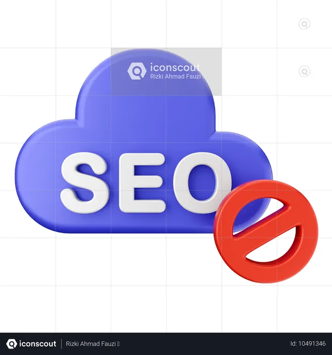 Block Seo  3D Icon