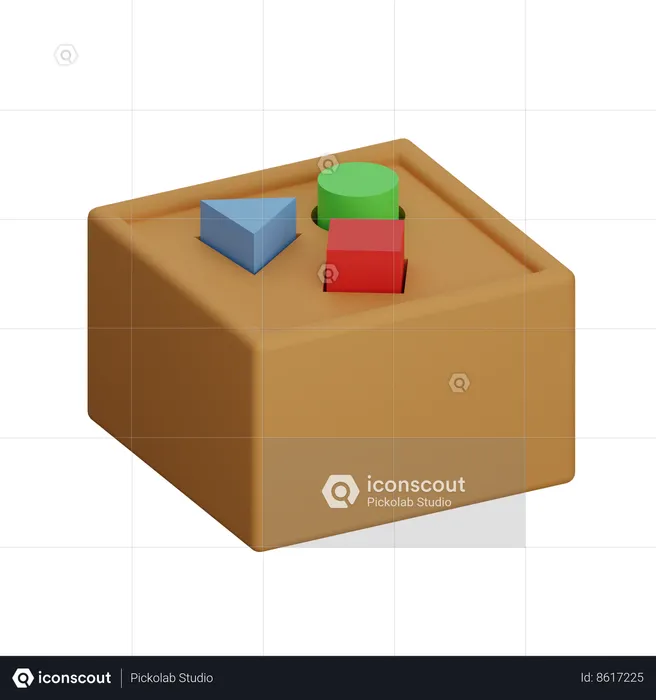 Block shape  3D Icon