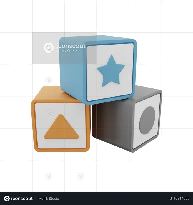Block Toy  3D Icon