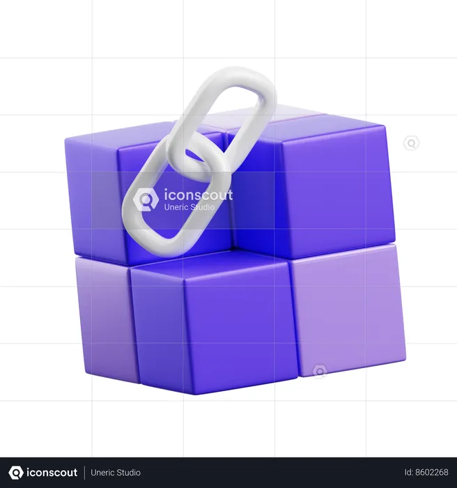 Blockchain  3D Icon