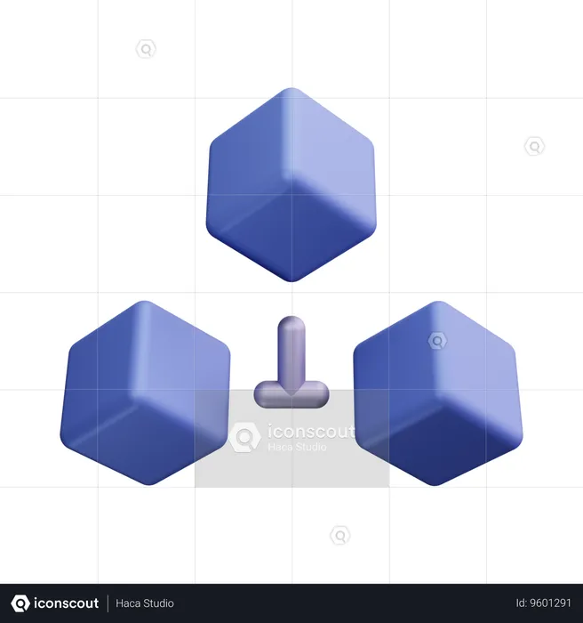 Blockchain  3D Icon