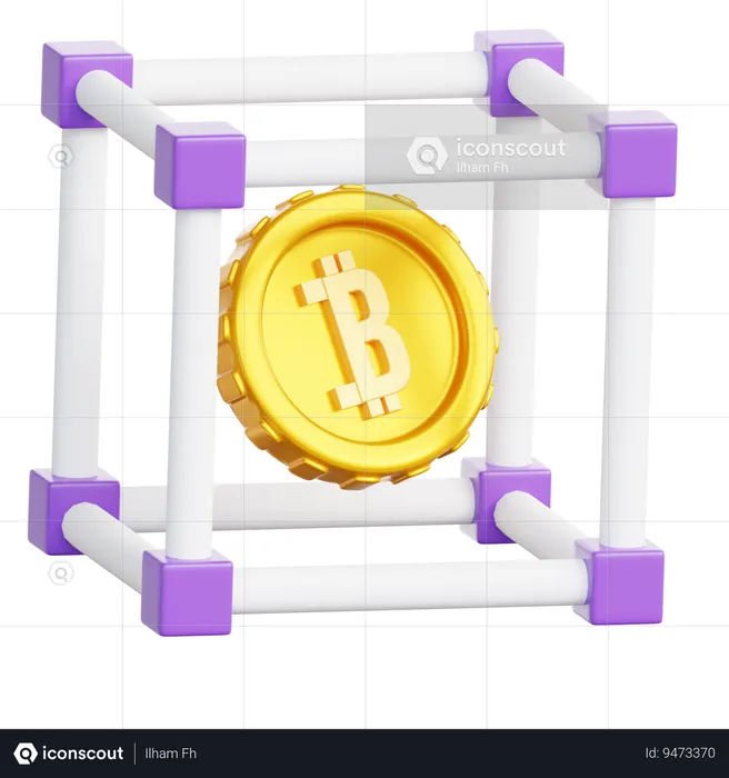 Blockchain  3D Icon