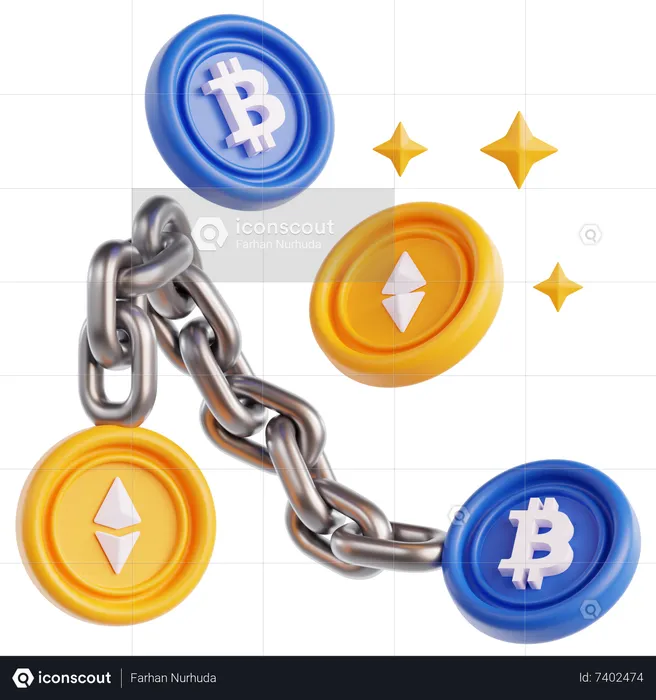 Blockchain  3D Icon