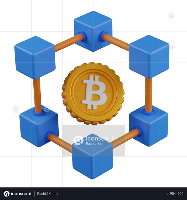 Blockchain  3D Icon