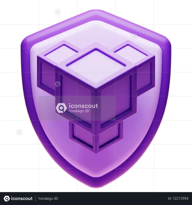 Blockchain  3D Icon