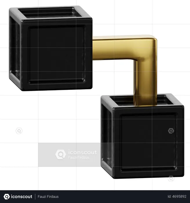 Blockchain  3D Icon