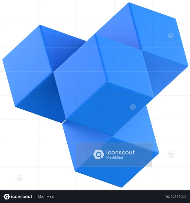 Blockchain  3D Icon