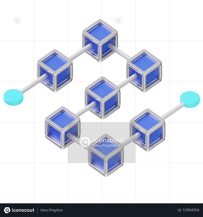 Blockchain  3D Icon