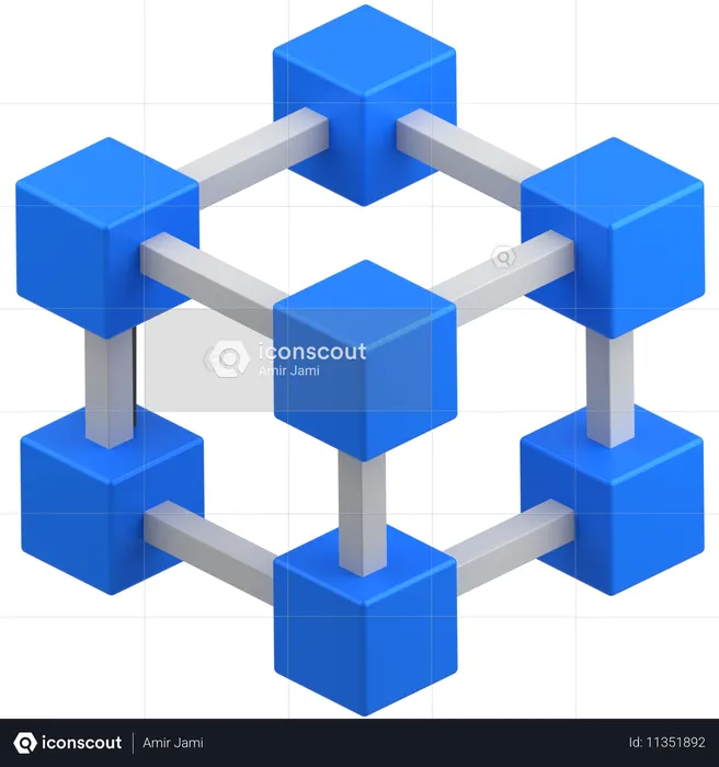 Blockchain  3D Icon