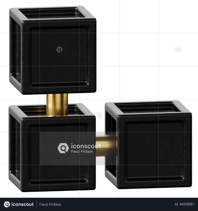 Blockchain  3D Icon