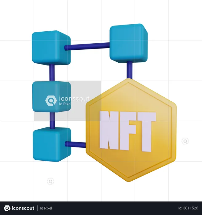 Blockchain  3D Icon