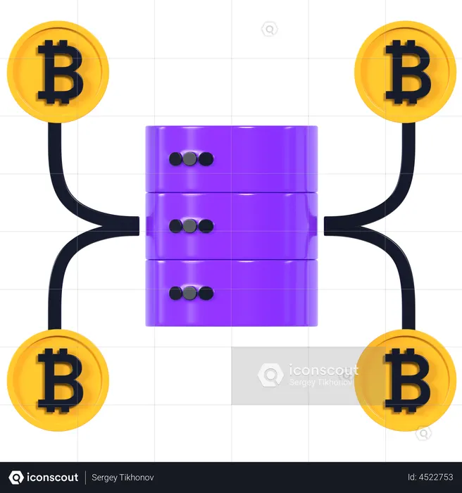 Blockchain  3D Icon