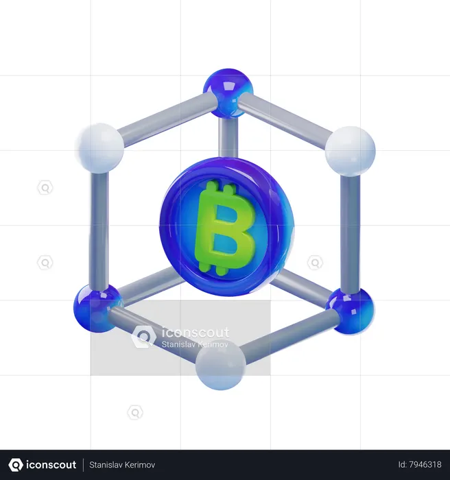 Blockchain  3D Icon