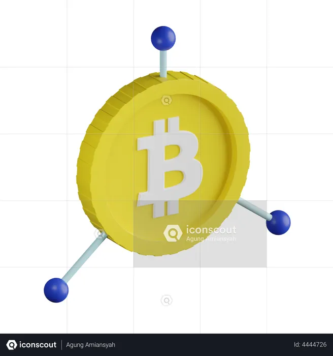 Blockchain  3D Illustration