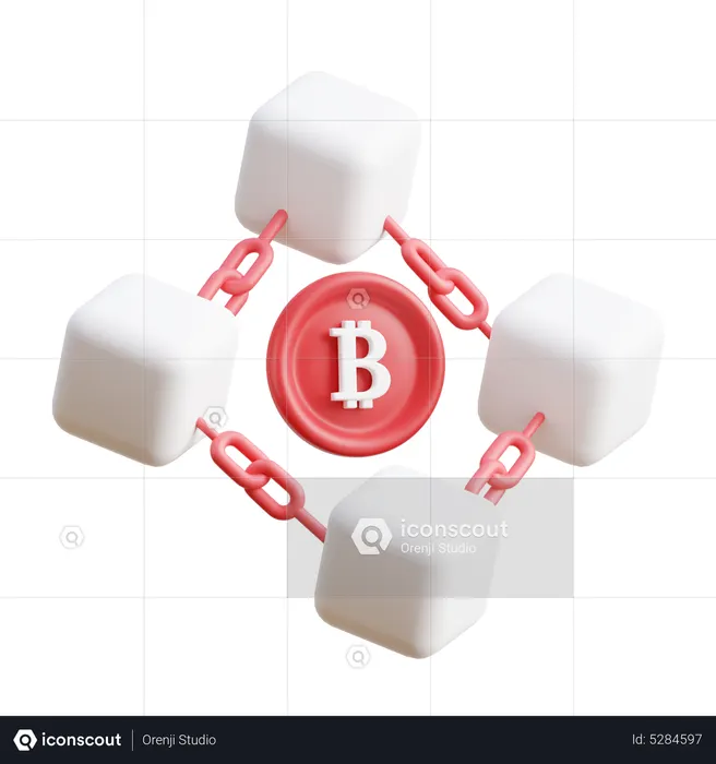 Blockchain Technology  3D Icon