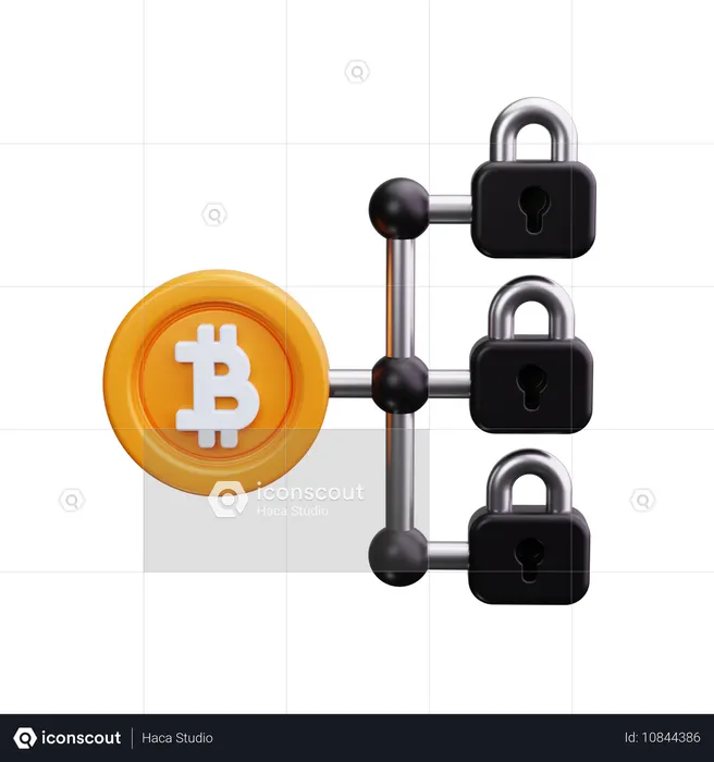Blockchain technology  3D Icon