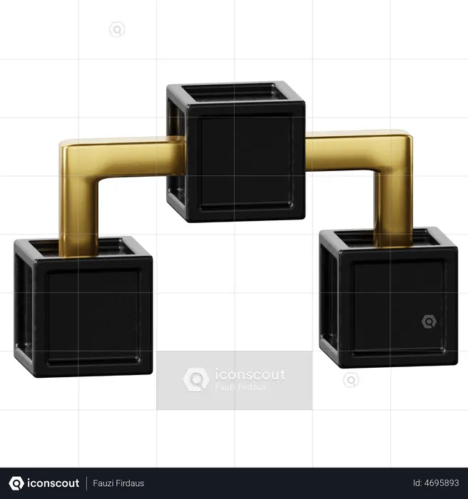 Blockchain Technology  3D Icon