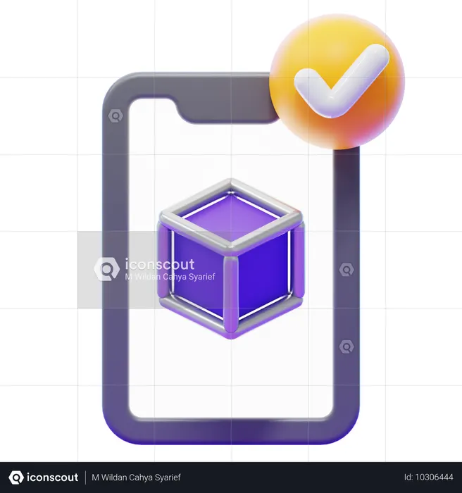 Blockchain Verification  3D Icon