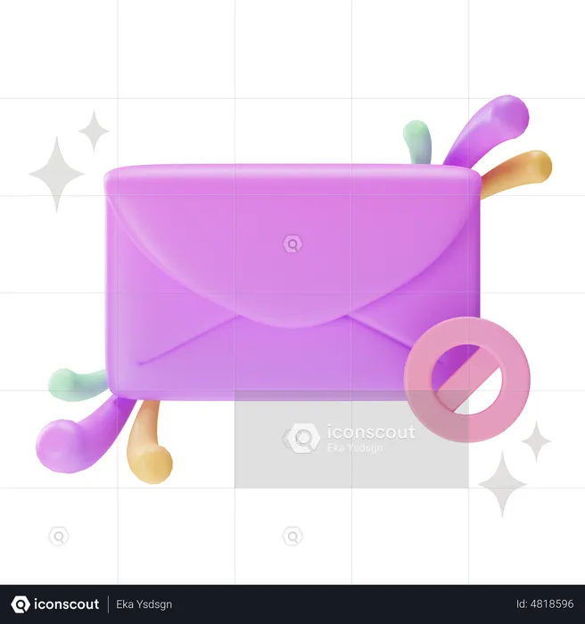 Blocked Mail  3D Icon