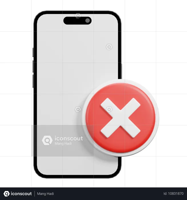 Blocked Phone  3D Icon