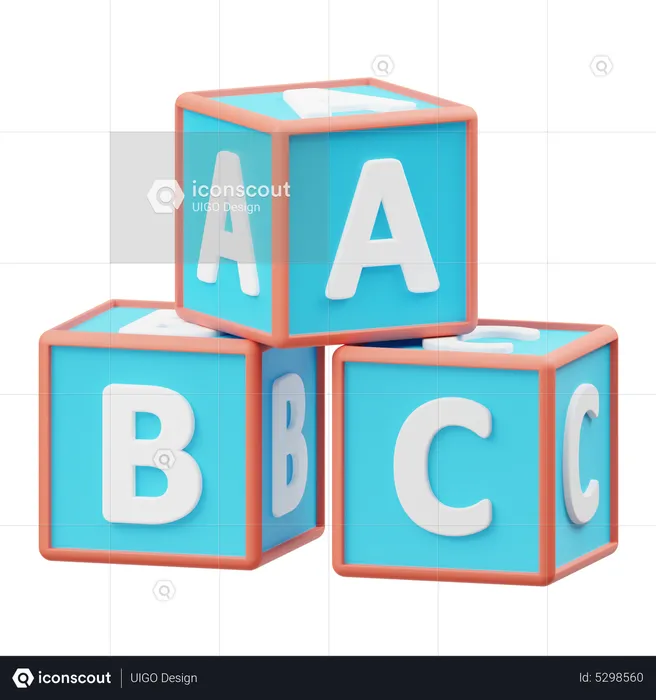 Blocks  3D Icon